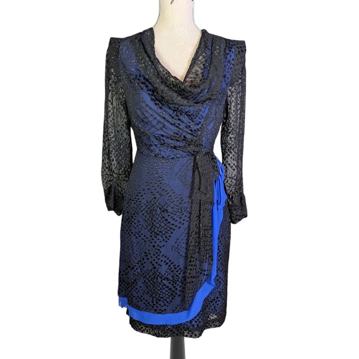 blue lace floral dress Self-Portrait-Lace Midi Light Blue-Dresses Size:6/ 2 US perfect for formal occasions PINK MIDI DRESS Long Sleeve Halter Sequin