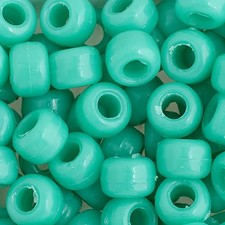 9mm Pony Beads 1000pcs Light Turquoise DIY Jewelry Making Crow Beads