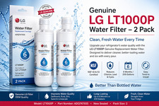 2 pc LG LT1000P Refrigerator Water Filter Genuine ADQ747935 NSF 42/53 New Sealed