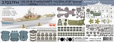 PONF37037FN 1:350 Pontos Model Advanced Detail Set - USS Massachusetts BB-59