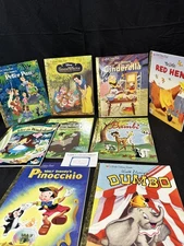 Lot of 8 Disney & One Classic Little Golden books see item description for list