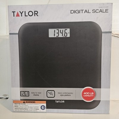 Taylor Digital Scale 400 Lb Capacity Black