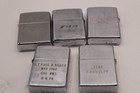 5 VINTAGE LIGHTER ZIPPOS WITH NAMES #3 — photo 1
