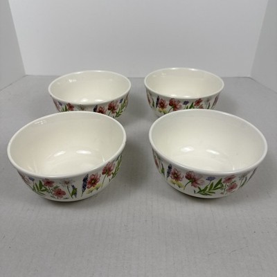Royal Norfolk Wildflower Bowls - Set Of 4