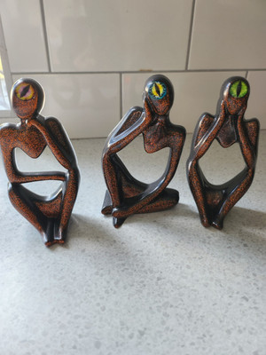 Denker Zyklopen Statuen 3er Set Resin Ornament 