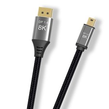 1m Mini DP to DP Adapter Cord DisplayPort 1.4 8K 60Hz DP to Mini DP Cable