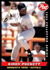 Kirby Puckett 1993 Post Cereal #3 Twins MLB READ FREE SHIPPING AutographDen