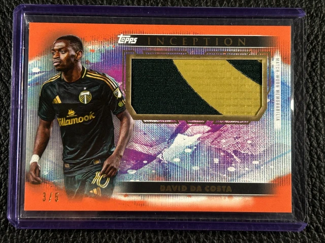 2025 Topps Inception MLS Portland Timbers DAVID DA COSTA Jumbo Relic Orange /5