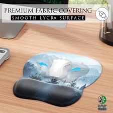 Ergonomic Mouse Pad with Gel Wrist Rest, Smooth Wrist Support Surface, Non-Sl...
