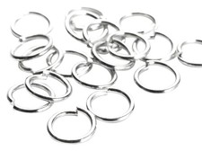 100 Pc 8mm Open Jump Rings Silver
