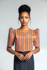 Handmade Filipino Ethnic Woven Bolero Jacket Traditional Philippines Design