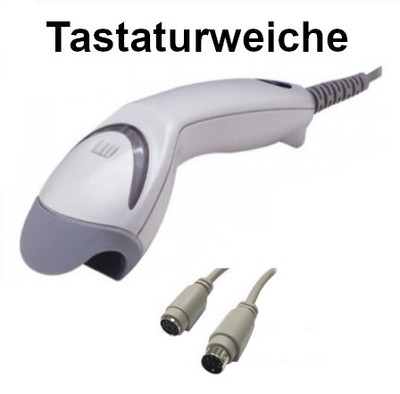 Barcodescanner Honeywell Metrologic Eclipse MS5145 weiss PS2 Keyboardwege KBW