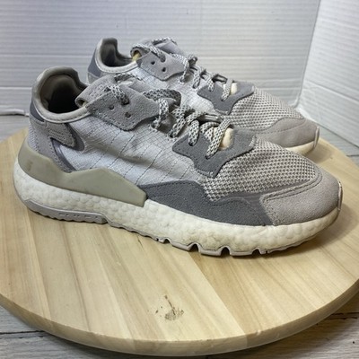 Adidas Womens Nite Jogger DA8692 Gray Running Shoes Sneakers Size 7