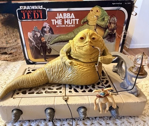 Star Wars 1983 Jabba the Hutt Action Playset Kenner, Vintage ROTJ Collectible