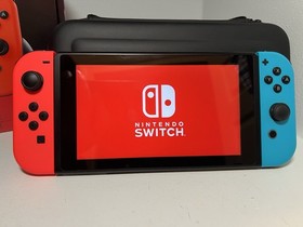 Nintendo Switch Complete w/ Box + Joy-Cons, 128GB SD Card, Case, OEM Cords