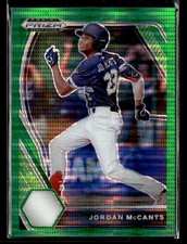 2021 Panini Prizm Draft Picks #PDP88 Jordan McCants Green Pulsar Prizm card