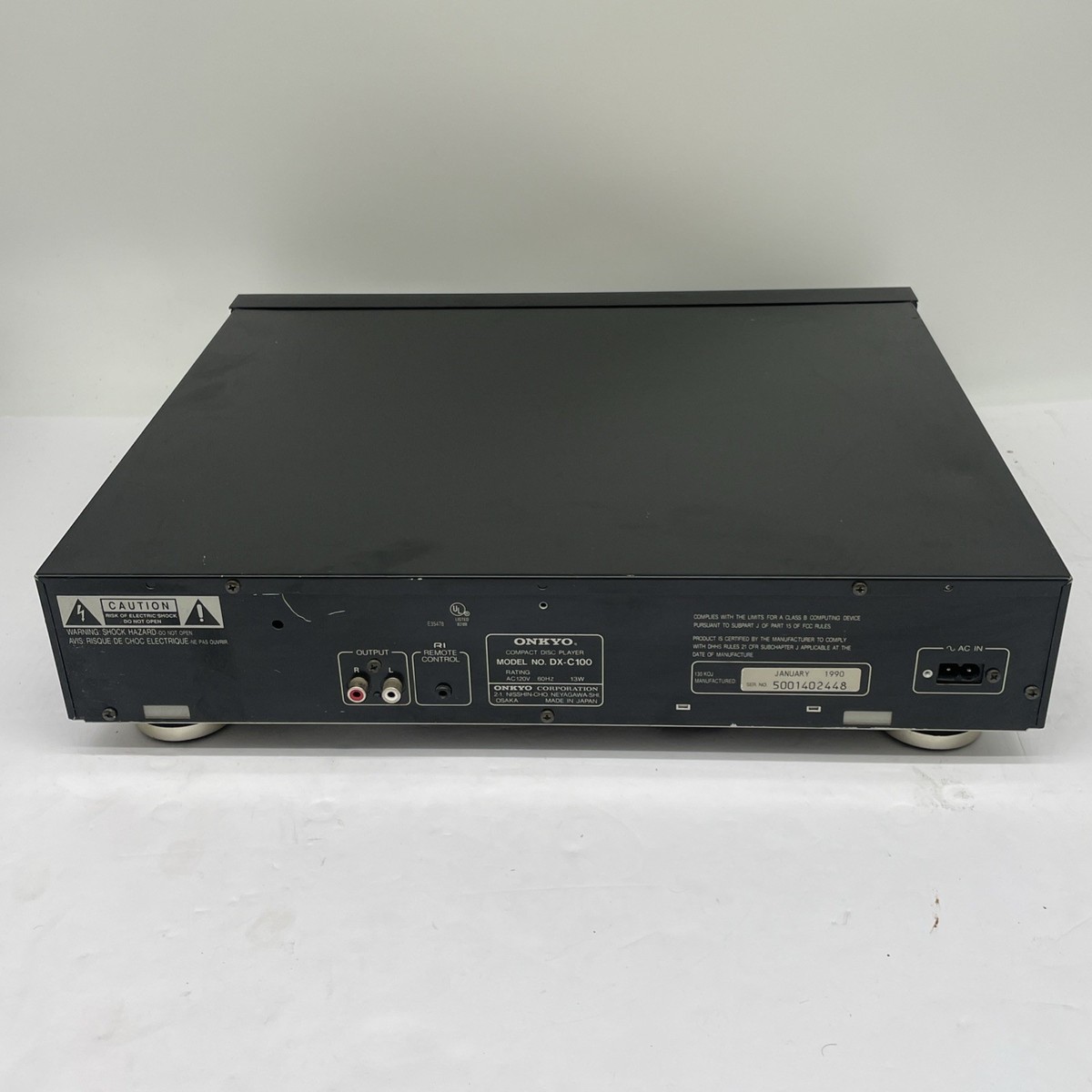Onkyo DX-C200 w/ Remote Compact 5 Disc CD Changer Player Made in