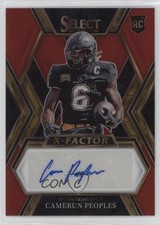 2023 Select Draft Picks X-Factor Signatures Red Prizm Camerun Peoples Auto 1o4j