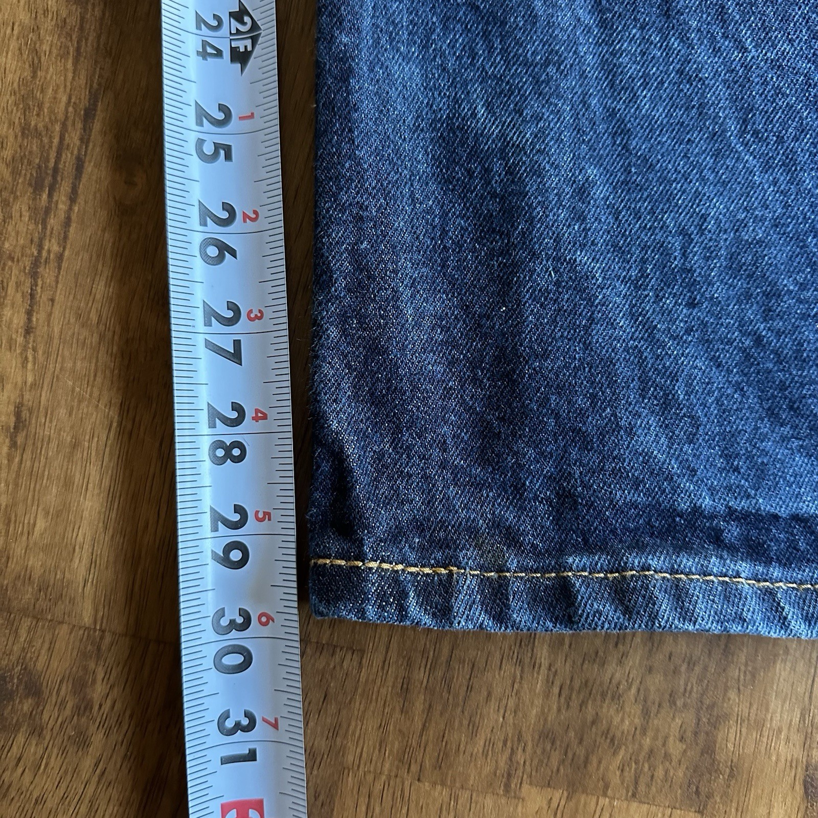 Levi's Men's 517 Bootcut Denim Blue Jeans 36x30 Dark Wash - Small Fray On Leg thumbnail 11