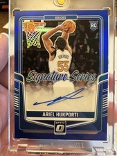 2024-25 Panini Donruss Optic Prizm Signatures Ariel Hukporti Blue (RC) #’d/25.