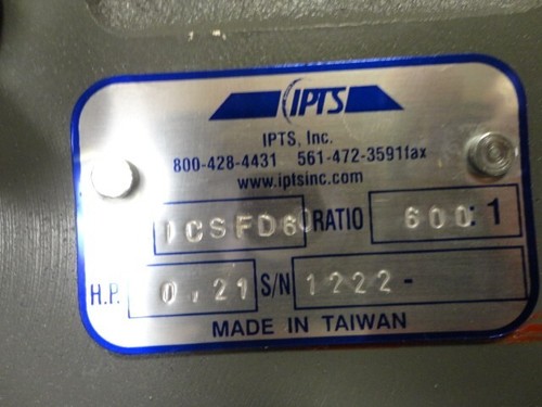 Double Reduction Reducer IPTS Model ICSFD60 ratio 600:1 - Picture 7 of 13