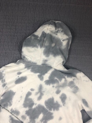 M4sk Army Sweatshirt Men Medium Gray White Tie Dye Hoodie Logo - Picture 23 of 24