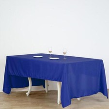 ROYAL BLUE 60x126 RECTANGLE POLYESTER TABLECLOTH Wedding Catering Kitchen Dinner