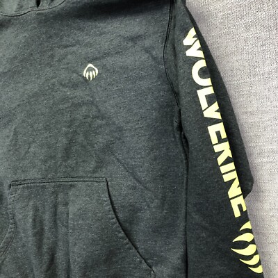 Wolverine Hoodie Mens L Gray Pullover Workwear Sweatshirt | eBay