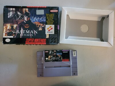 Batman Returns SNES 1992 WITH ORGINAL BOX. AUTHENTIC AND TESTED 