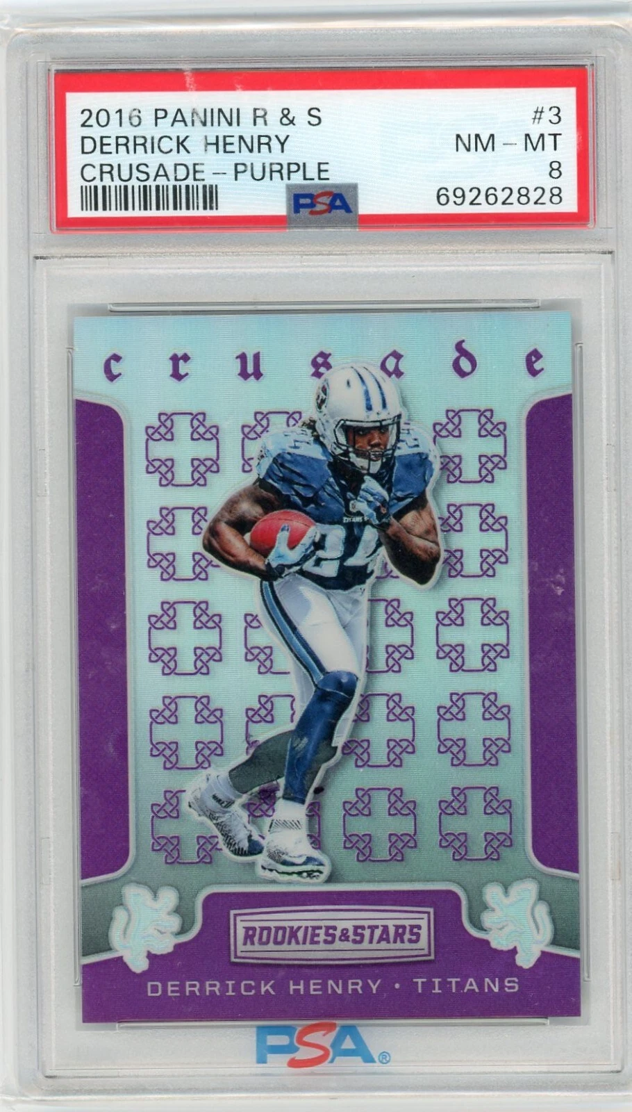 Derrick Henry Panini Rookies & Stars Crusade #3 Purple