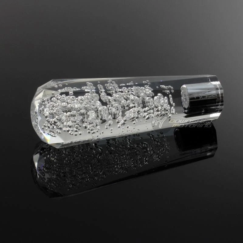 JDM VIP 钻石水晶手动气泡换档刀 150 毫米透明适用于现代 — 第 2/4 张图片