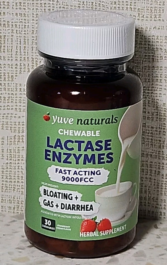 Dairy Relief Fast Acting Natural Lactase Enzymes For Bloating, Gas, Diarrhea