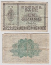1 Krone Banknote Norwegen 1942 (104849)