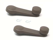 2 x Window Crank Handles Brown for HYUNDAI Accent Elantra KIA Spectra Spectra5 +