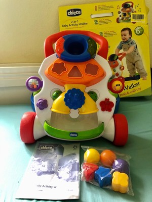 chicco electronic 4 in 1 grow and walk play gym walker
