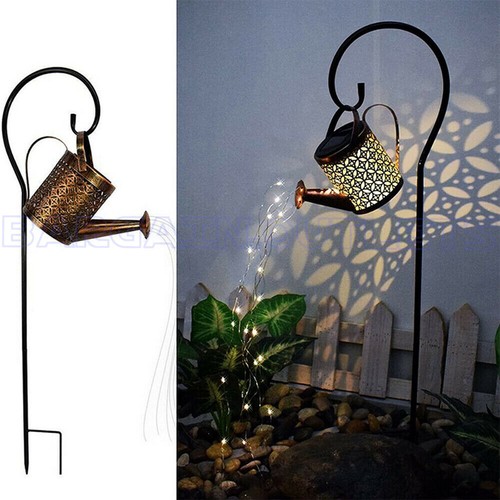 Decoration Solar LED Watering Can String Light Outdoor Garden Art Waterfall Lamp - Picture 11 of 12