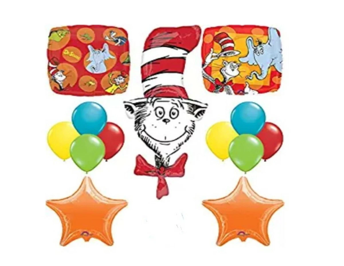 Cat In The Hat Birthday Party Balloons Decorations Supplies Dr