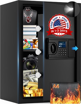 Caja fuerte de seguridad para el hogar con teclado digital 2.6 Cubic Feet