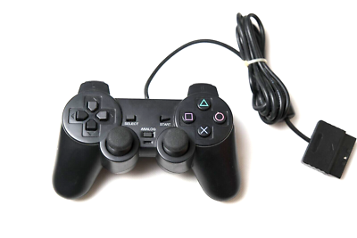 プレイステーション2 プレステ2 PS2 ソニー SONY コントローラー　黒 Sony PlayStation 2 PS2 DualShock 2 Controller Black Tested WORKING