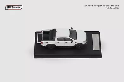 MK 1/64 Scale Ford Ranger Raptor Pickup White Diecast Car