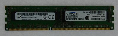 MT18JSF1G72PDZ-1G6E1FG 8GB 240P PC3-12800 CL11 18C 512X8 2RX8 1.5V ECC REG DIMM