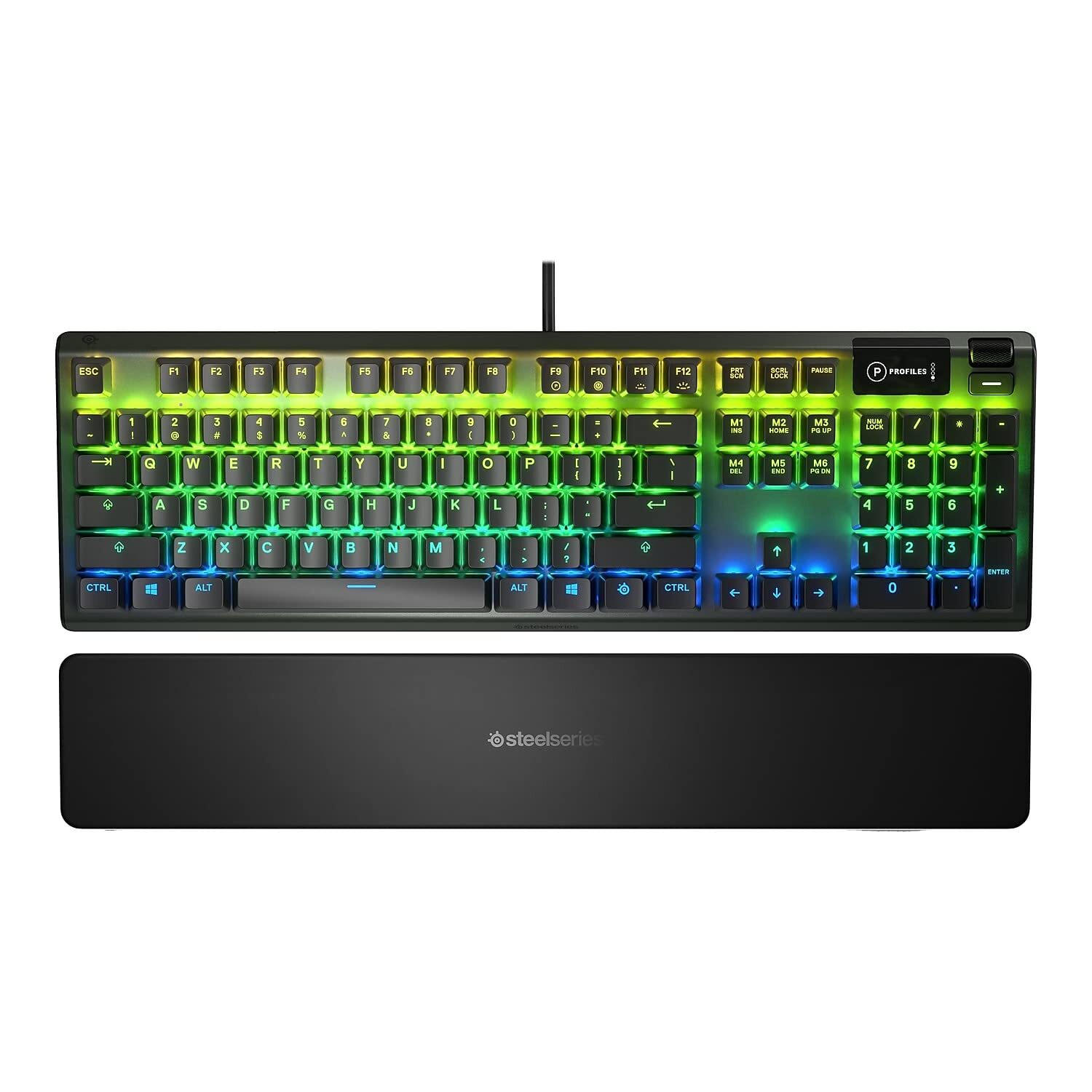 USB Apex 5 Hybrid Mechanical Gaming Keyboard with Per-Key RGB Lighting and Air Technology