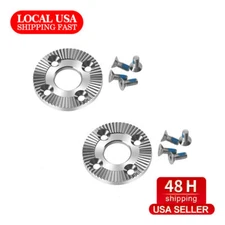 2pcs Arri Rosette Mount Adapter Gear with 12mm Un-Threaded Thru Hole for Grip
