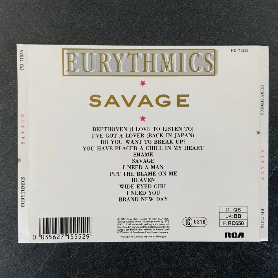 Eurythmics - Savage - Bild 2 von 3