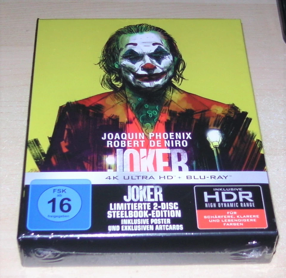 JOKER LIMITIERTE ULTIMATE COLLECTOR´S STEELBOOK 4K UHD BLU RAY + BLU RAY NEU OVP - Bild 3 von 4