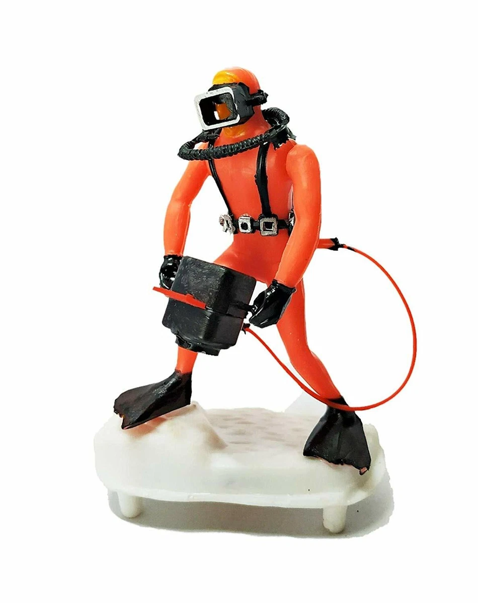 Fish Aquarium Tank Decoration Ornament Scuba Diver Toy eBay