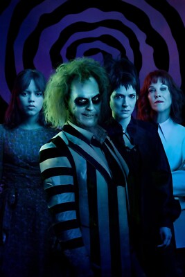 2024 Beetlejuice Beetlejuice Movie Poster 11X17 Michael Keaton Winona Ryder  
