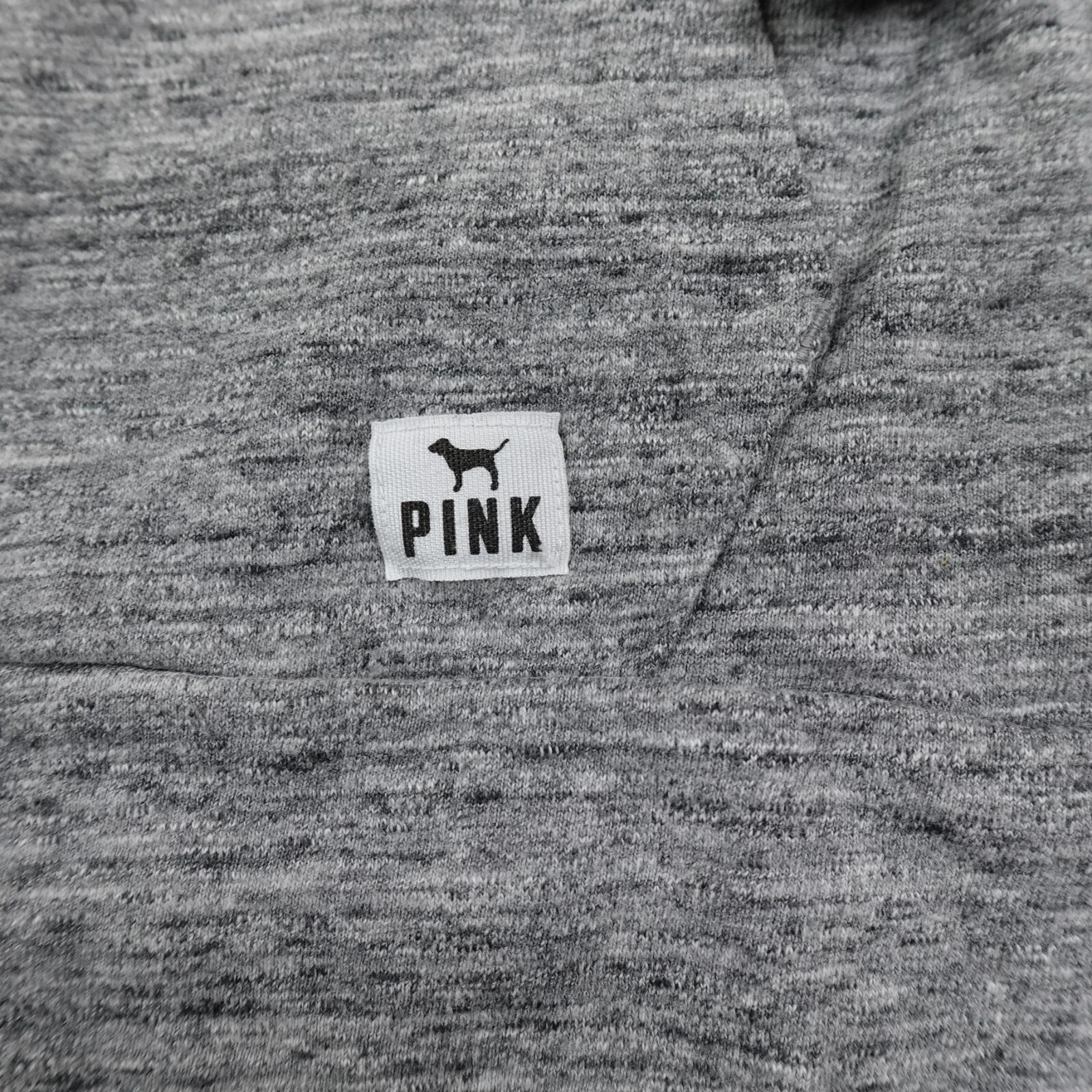 UNDERCOVER Felpa ROSA donna extra piccola grigia cane Victoria Secret felpa zip cappuccio