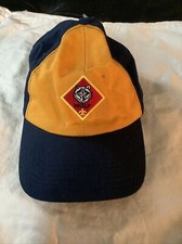 Boy Scout Wolf Cub Uniform Hat Cap Adjustable Snapback M/L Adult Union VTG