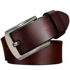 Big Size 105-175cm Casual Brown Belts for Jeans Mens Belt 100 Real Leather Belt